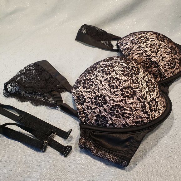 BRAND NEW Victoria's Secret Dream Angel  Ruffle glamour lace push up 32DDD - Picture 1 of 11